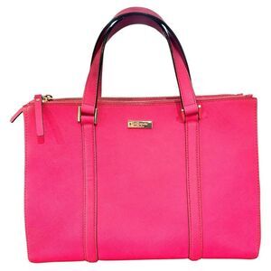 Kate Spade Pink Satchel with Silver Hardware